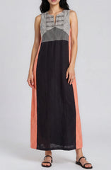 Two Tone Linen Dress