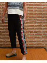Slim Pants with Side Panel