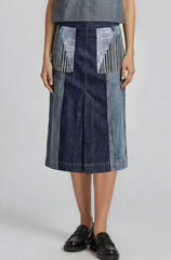 Front Pocket Midi Skirt