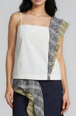 Ruffle Down Strap Top