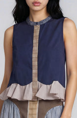 Ruffle Sleeveless Top
