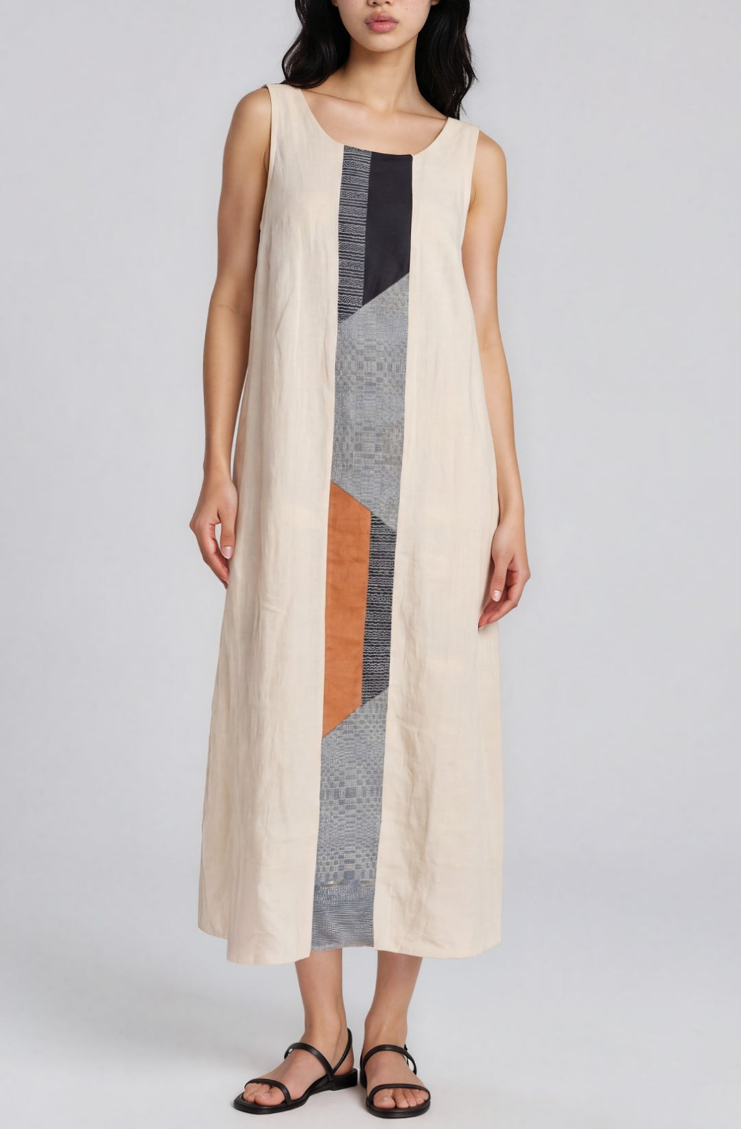 Center Patch Strap Dress
