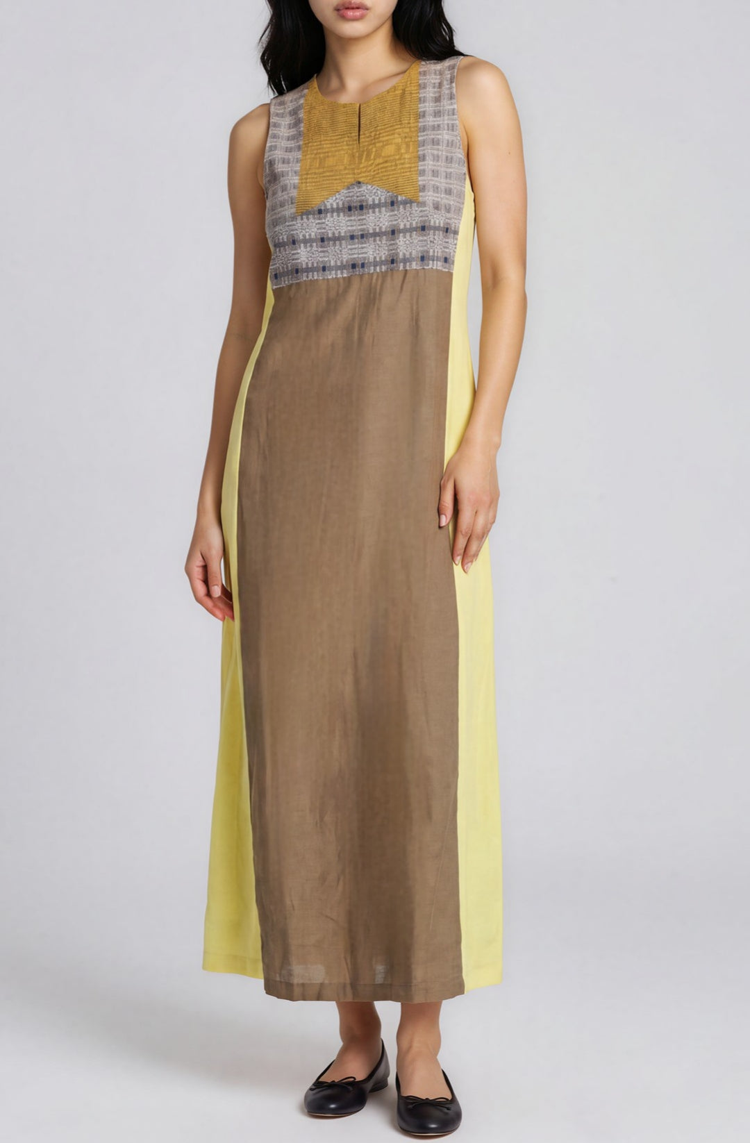 Two Tone Linen Dress