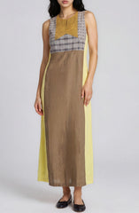 Two Tone Linen Dress