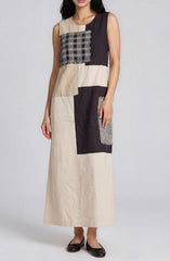 Patch Linen Dress