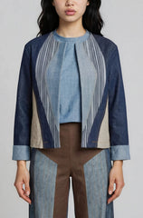 3 tone Cutout Jacket