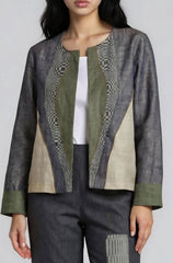 3 tone Cutout Jacket