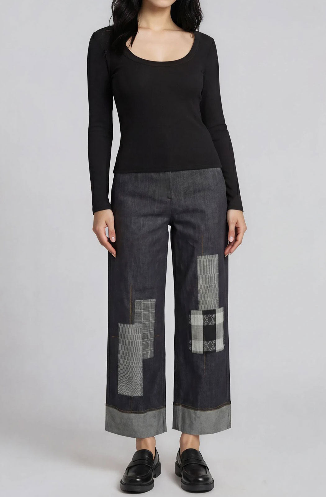 Crop Patch Pants