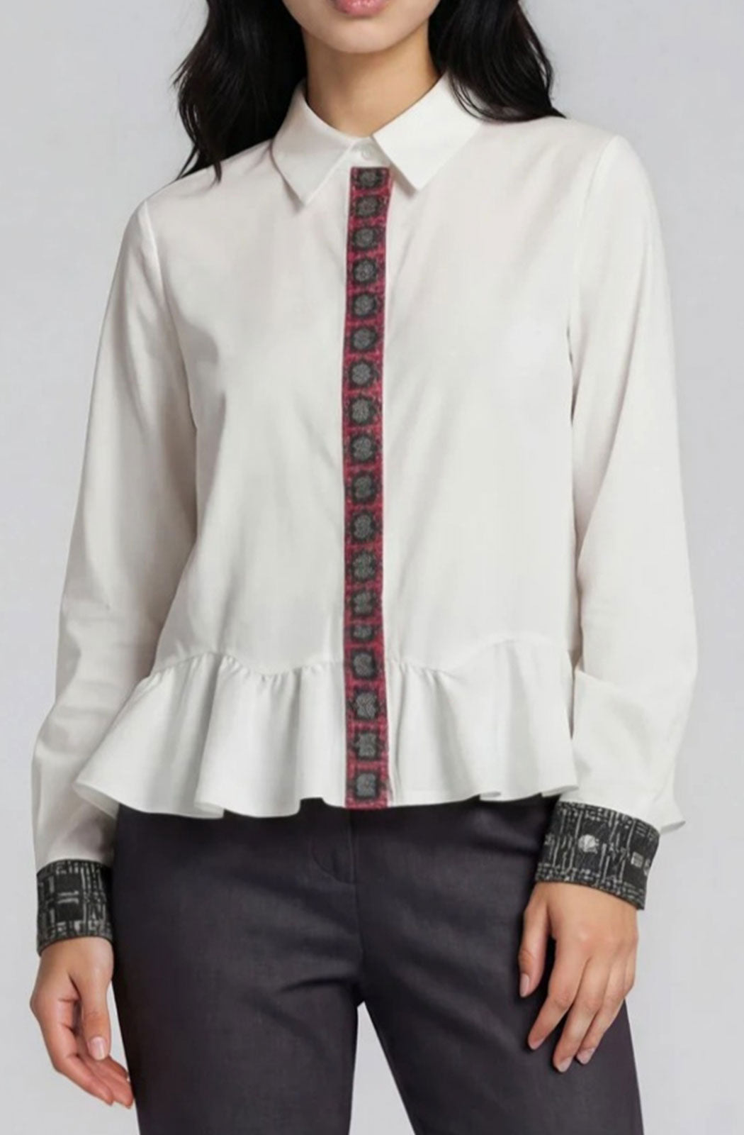 Long Sleeves Ruffle Top