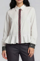 Long Sleeves Ruffle Top