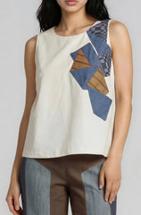 Origami Patch Top