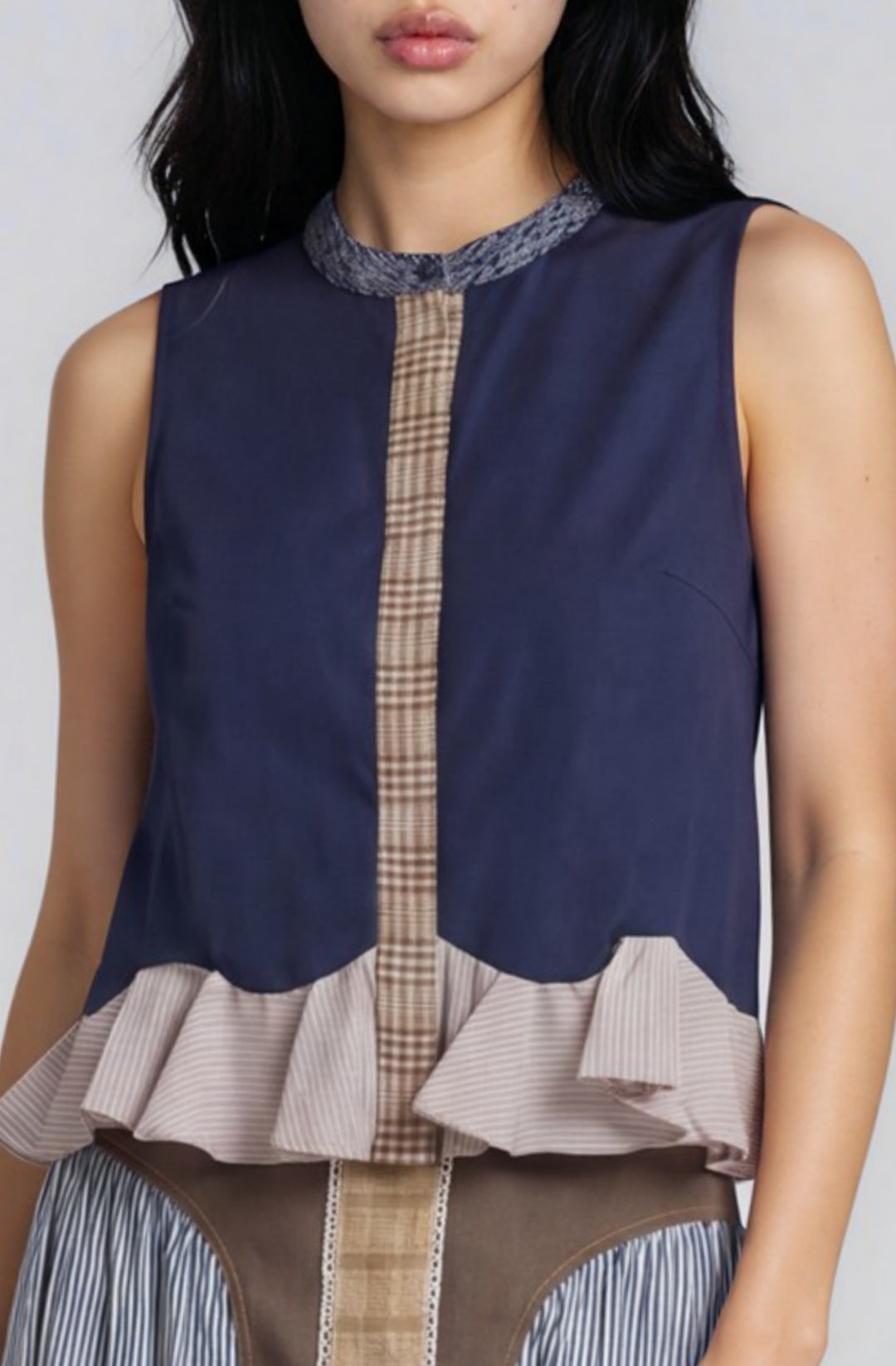 Ruffle Sleeveless Top