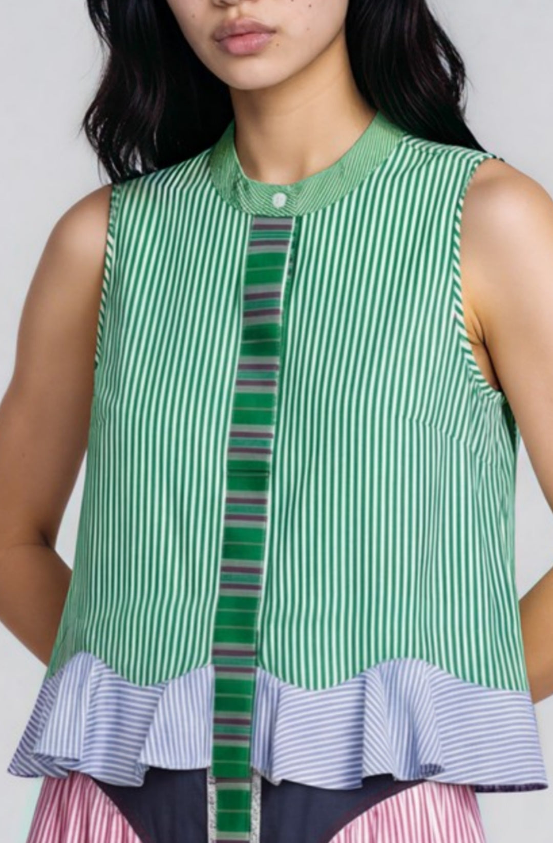Ruffle Sleeveless Top