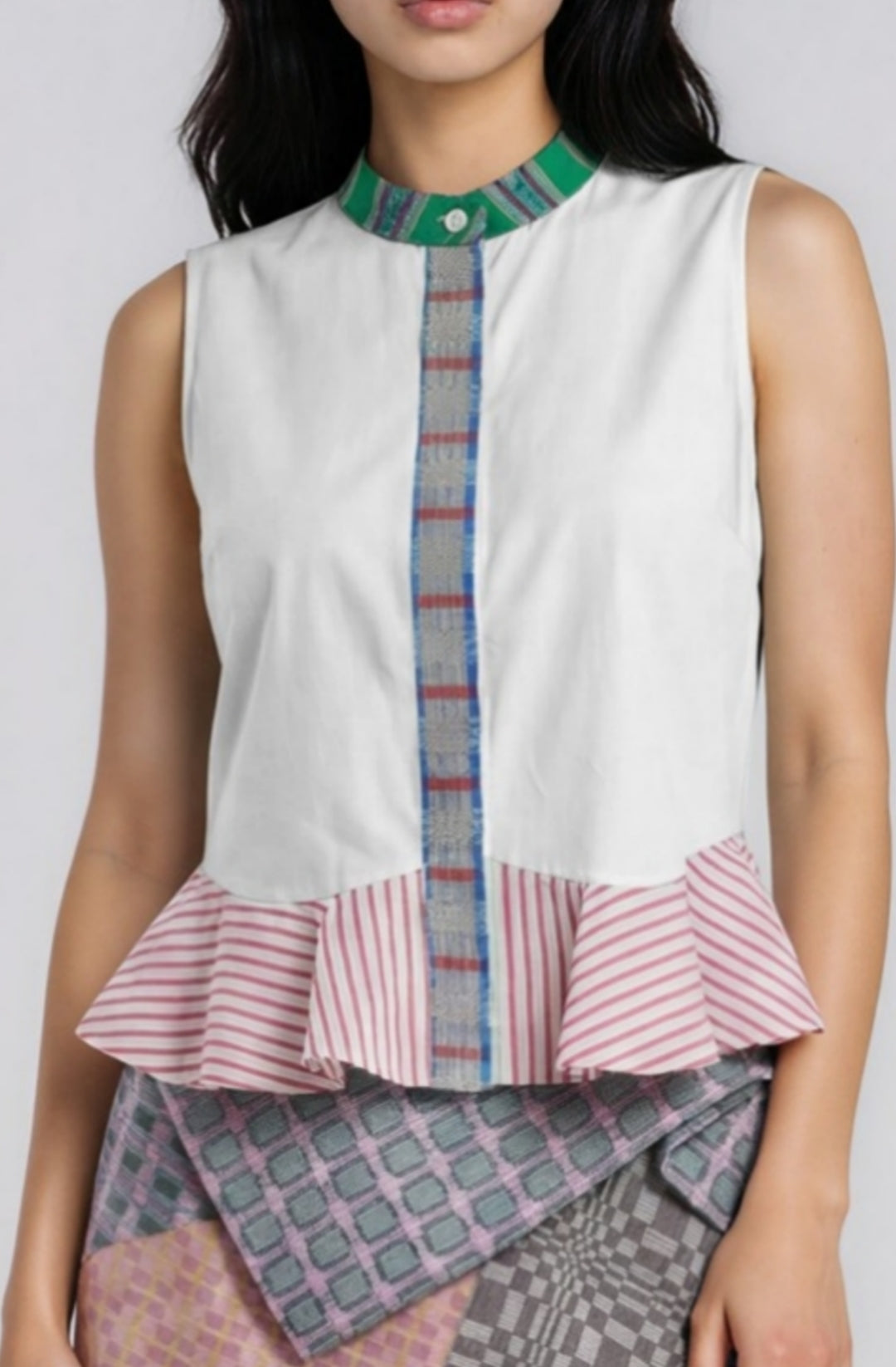 Ruffle Sleeveless Top
