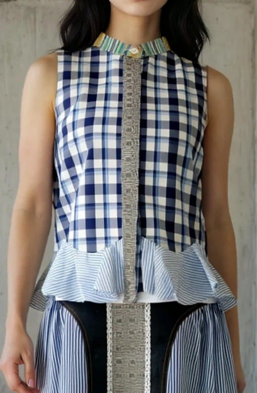 Ruffle Sleeveless Top