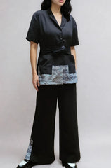 Short Sleeve Blazer Top